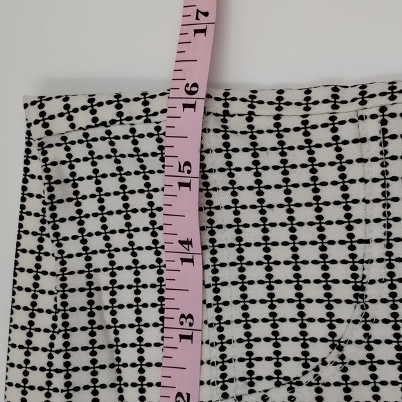 Sensational Collection crop pant black white print rayon blend stretch pants XL - Picture 6 of 10